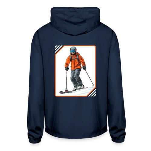 Skiing Thrill Ride - Unisex Lightweight Windbreaker Jacket