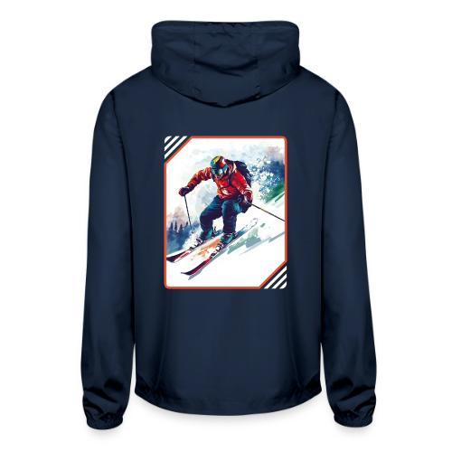 Skiing is Life - Unisex Lightweight Windbreaker Jacket