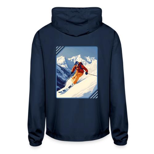 Mountain Skiing Vibes - Unisex Lightweight Windbreaker Jacket