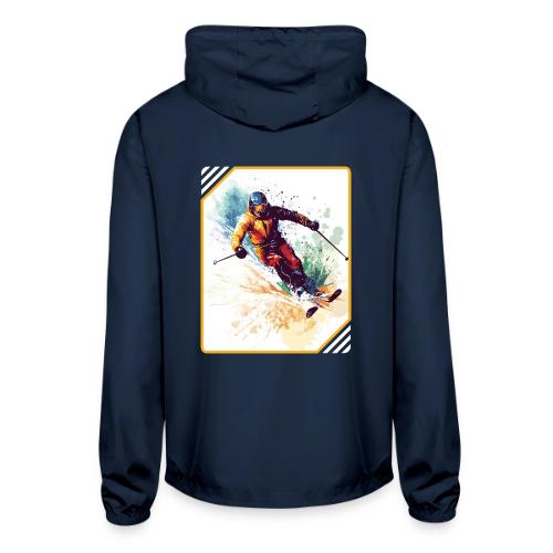 Winter Skiing Escape - Unisex Lightweight Windbreaker Jacket