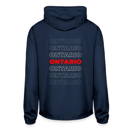 Ontario Outline - Unisex Lightweight Windbreaker Jacket