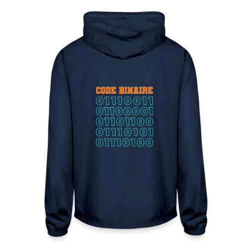 Hi in binary code - Unisex Lightweight Windbreaker Jacket