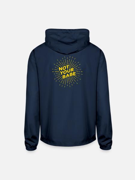 Not Your Babe - Unisex Lightweight Windbreaker Jacket - navy