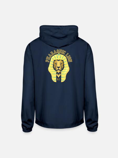 BC - Unisex Lightweight Windbreaker Jacket - navy - Back