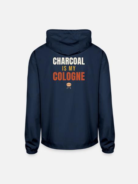 Charcoal Is My Cologne BBQ - Unisex Lightweight Windbreaker Jacket - navy