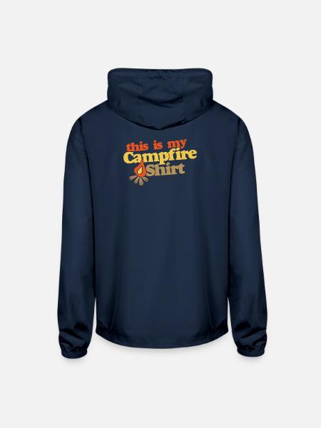 This Is My Campfire Shirt - Unisex Lightweight Windbreaker Jacket - navy