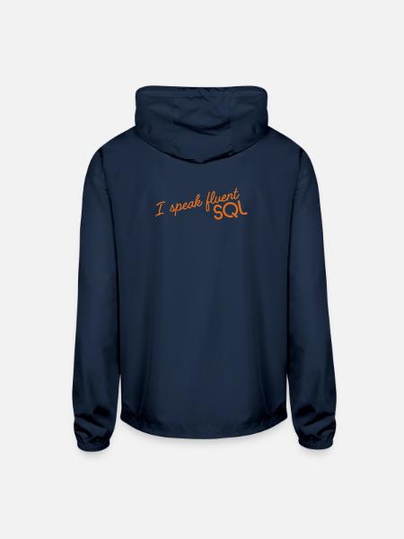 I_speak_fluent_SQL2 - Unisex Lightweight Windbreaker Jacket - navy