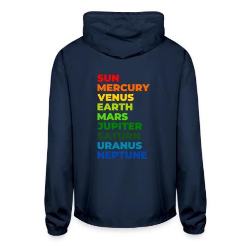 Color the solar system - Unisex Lightweight Windbreaker Jacket