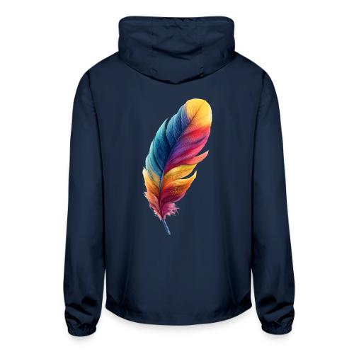 Rainbow Flight Feather - Unisex Lightweight Windbreaker Jacket