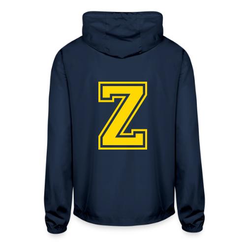 Letter Z – Capital Athletic Alphabet Monogram - Unisex Lightweight Windbreaker Jacket