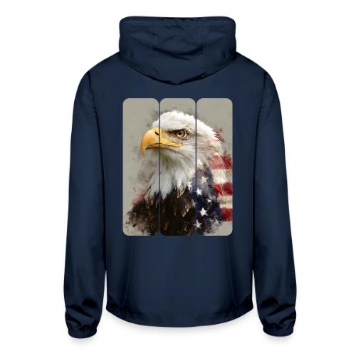 USA: Eagle of the Free - Unisex Lightweight Windbreaker Jacket