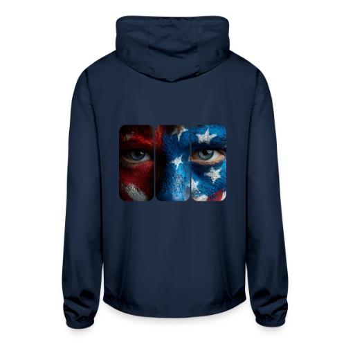 USA: Painted for the Flag - Unisex Lightweight Windbreaker Jacket