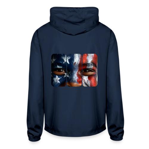 USA: Three Panels of Pride - Unisex Lightweight Windbreaker Jacket