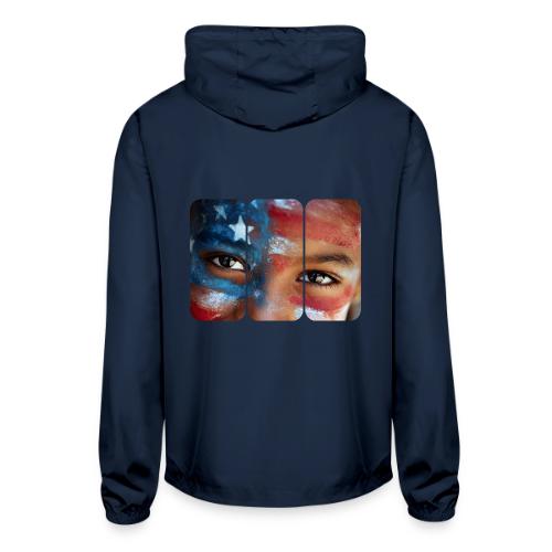 USA: Eyes of the Flag - Unisex Lightweight Windbreaker Jacket