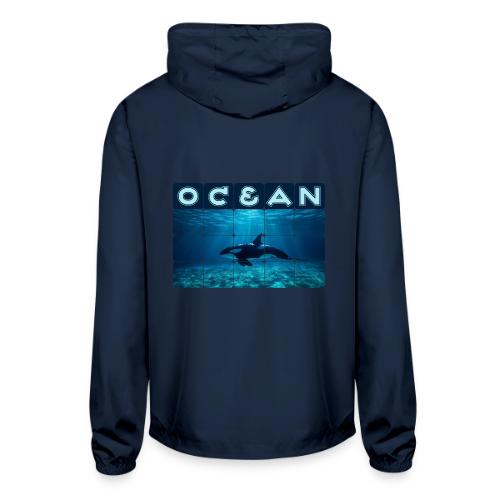 Ocean: Orca in Motion - Unisex Lightweight Windbreaker Jacket