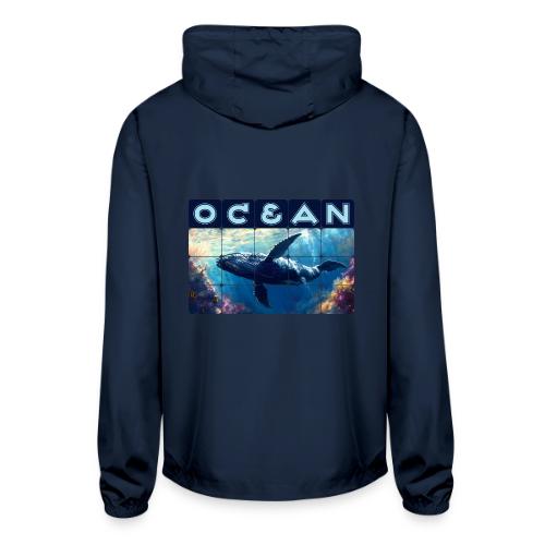 Ocean: Majestic Deep - Unisex Lightweight Windbreaker Jacket
