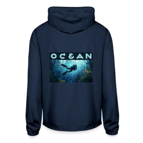 Ocean: Beneath the Blue - Unisex Lightweight Windbreaker Jacket