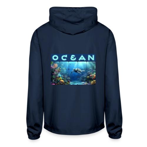 Ocean: Turtle Drift - Unisex Lightweight Windbreaker Jacket