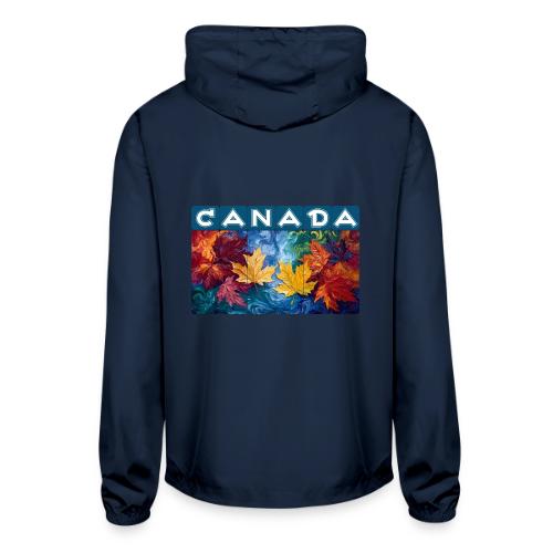 Canada in Brushstrokes - Unisex Lightweight Windbreaker Jacket