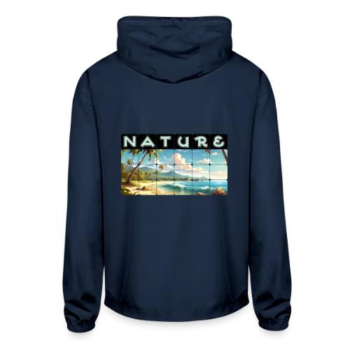 Nature: Sun-Kissed Shore - Unisex Lightweight Windbreaker Jacket