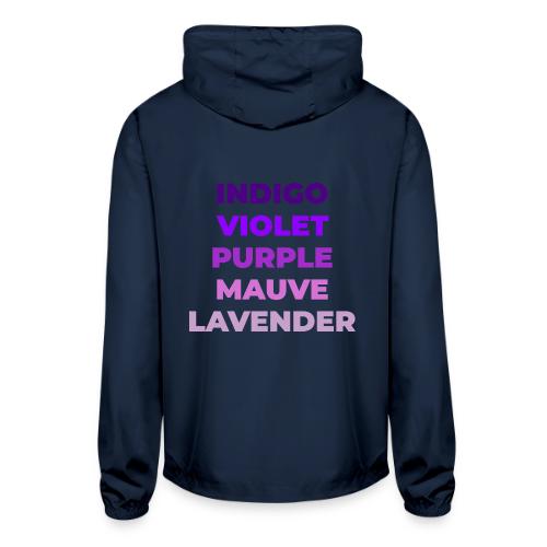 Shades of Purple - Unisex Lightweight Windbreaker Jacket
