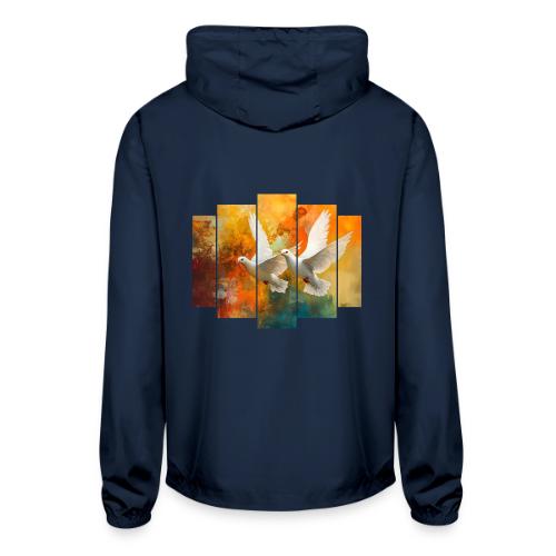 Wings of Peace - Unisex Lightweight Windbreaker Jacket