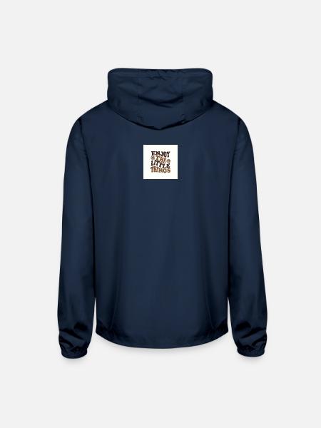 Enjoy The Little Things Retro - Unisex Lightweight Windbreaker Jacket - navy