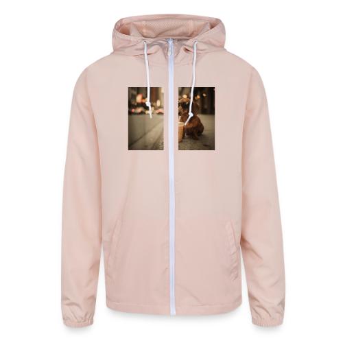 Funny Dachshund Iced Coffee Lover Tee - Unisex Lightweight Windbreaker Jacket