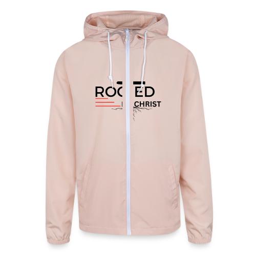 Rooted in Christ - Colossians 2:7 - Unisex Lightweight Windbreaker Jacket