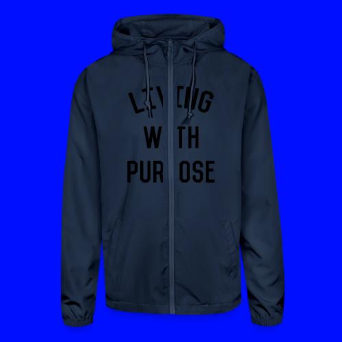 Living with purpose - Unisex Lightweight Windbreaker Jacket