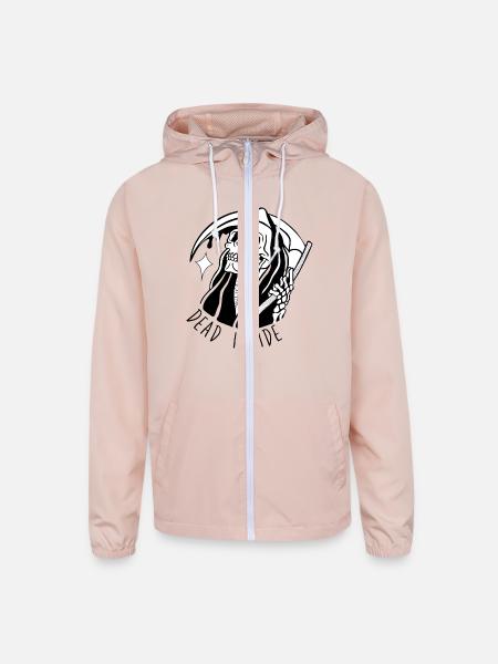 Keeping It Grim - Unisex Lightweight Windbreaker Jacket - blush pink
