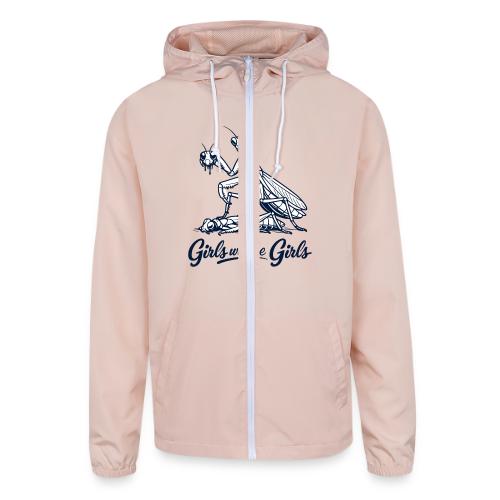 Girls Will Be Girls Praying Mantis Humor - Unisex Lightweight Windbreaker Jacket