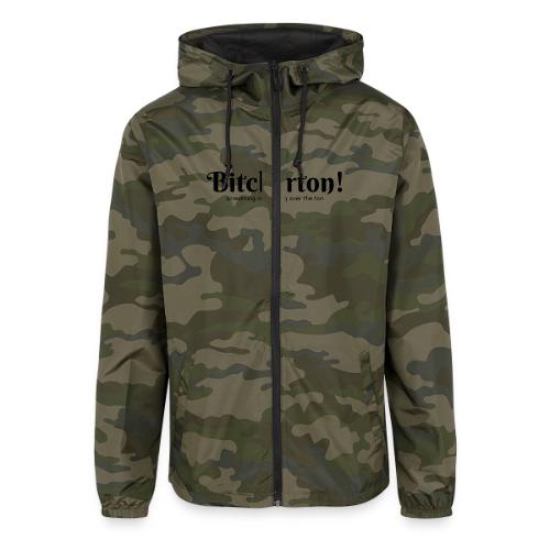 Bitcherton Logo Black - Unisex Lightweight Windbreaker Jacket