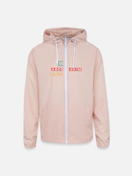 BH Abdelhakim Bibich – Simplicity is elegance - Unisex Lightweight Windbreaker Jacket - blush pink  - Front