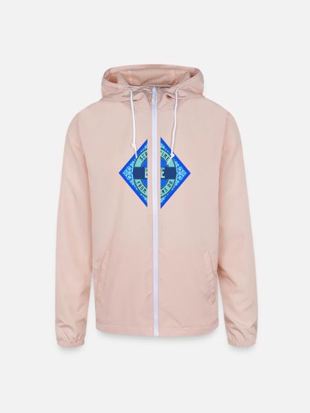 SCREEN TIME BLUE - Unisex Lightweight Windbreaker Jacket - blush pink  - Front
