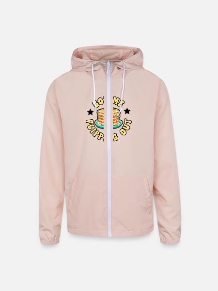 Pancake Maker Breakfast Pancake Day Pancakes - Unisex Lightweight Windbreaker Jacket - blush pink  - Front