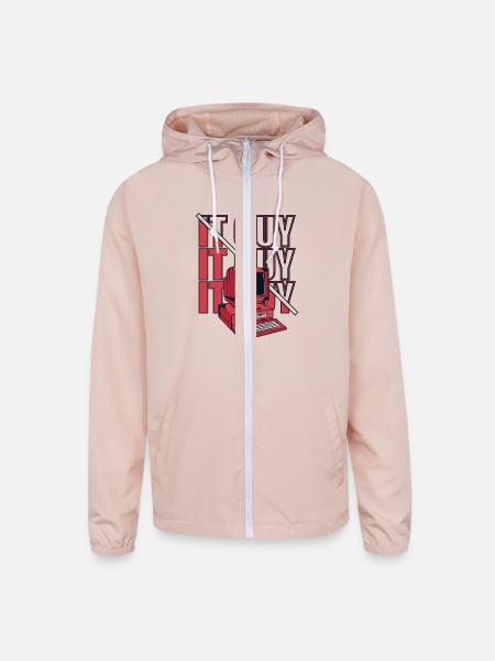 IT Guy Sysadmin Admin IT Specialist Administrator - Unisex Lightweight Windbreaker Jacket - blush pink  - Front