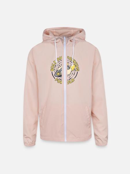 Bold And Panning For Gold Prospecting Miner Gold - Unisex Lightweight Windbreaker Jacket - blush pink  - Front