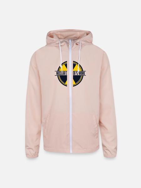 Nuclear Engineer At Work Energy Uranium Nuclear - Unisex Lightweight Windbreaker Jacket - blush pink  - Front