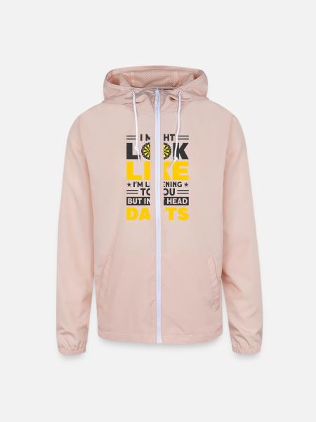 Darts Dart Player - Unisex Lightweight Windbreaker Jacket - blush pink