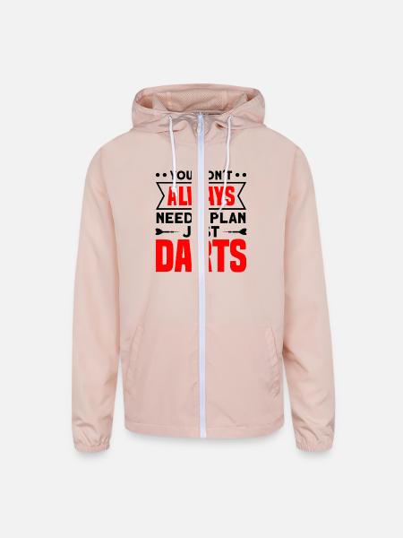 Darts Dart Player - Unisex Lightweight Windbreaker Jacket - blush pink