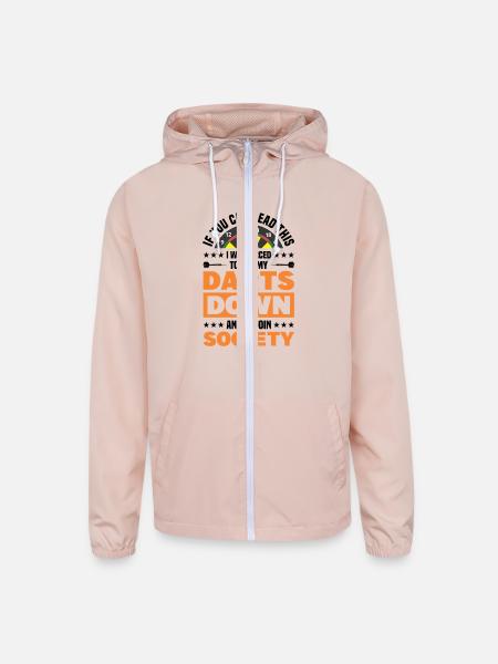Darts Dart Player - Unisex Lightweight Windbreaker Jacket - blush pink 
