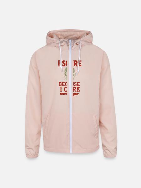 Haunted House Actor Scare Squad Horror Crew Spooky - Unisex Lightweight Windbreaker Jacket - blush pink  - Front