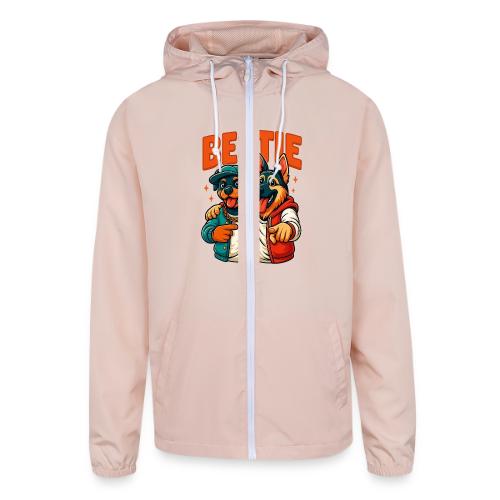 Hip Hop Dog Besties Shirt for Friends & Pet Lovers - Unisex Lightweight Windbreaker Jacket