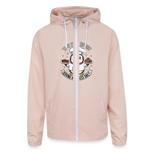 cute Penguin Chef-Funny Cartoon Daily Happiness - Unisex Lightweight Windbreaker Jacket