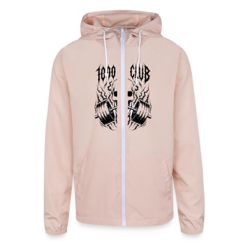 1000 LB Club Skull Barbell Powerlif - Unisex Lightweight Windbreaker Jacket