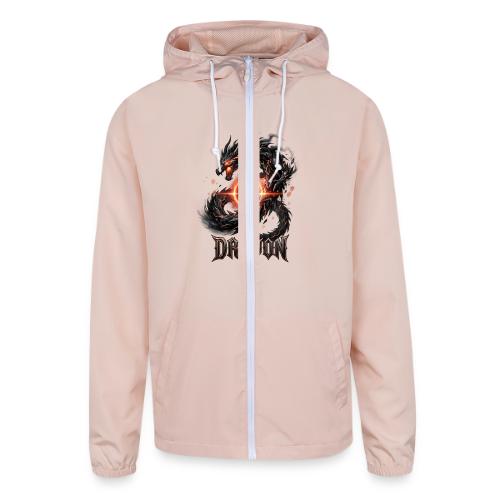 Dravon Fire Dragon Dark Fantasy Graphic T-Shirt - Unisex Lightweight Windbreaker Jacket