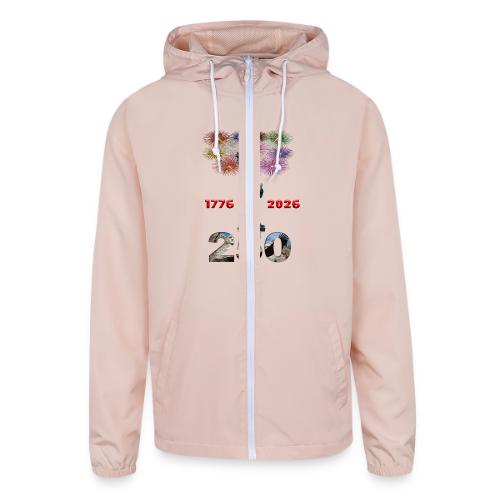 1776 - 2026 | 250 Years USA | Fireworks - Unisex Lightweight Windbreaker Jacket