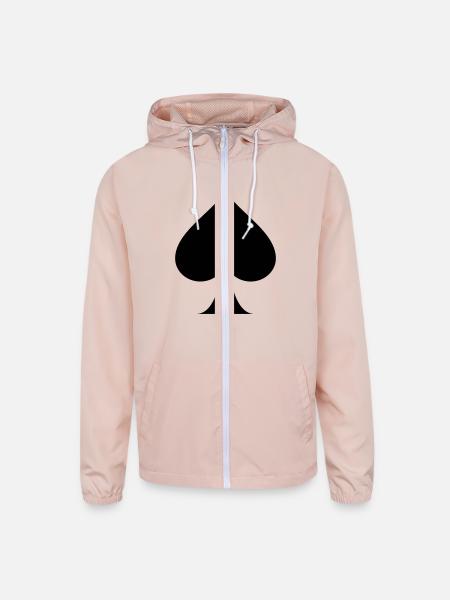 Spade - Unisex Lightweight Windbreaker Jacket - blush pink