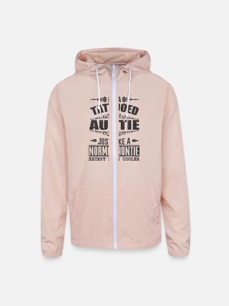 AUNTIE 12A.png - Unisex Lightweight Windbreaker Jacket - blush pink